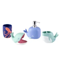 3pc Whales Bathroom Accessories Set - Allure Home Creations -Bathroom Products Store GUEST d70af601 1d0c 4f9a b288 61c69a2c08eb