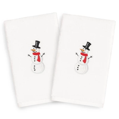 2pk Snowman Hand Towel Set White - Linum Home Textiles 2pk Snowman Hand Towel Set White - Linum Home Textiles -Bathroom Products Store GUEST d719fde4 0646 4989 be82 f0b415225e92