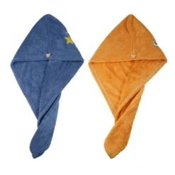 Unique Bargains Soft Hair Towel Wrap Microfiber Lemon Pattern For Wet Long Thick Curly Hair 2 Pcs -Bathroom Products Store GUEST d805cacb 4429 4b21 8b81 bf01a4b3ed3e