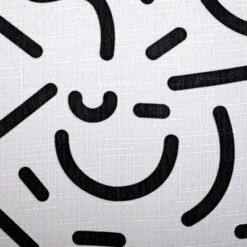 Symbols Shower Curtain Black/White - Moda At Home