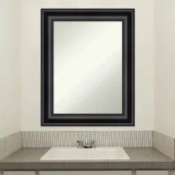 24" X 30" Non-Beveled Grand Bathroom Wall Mirror Black - Amanti Art 9 24" X 30" Non-Beveled Grand Bathroom Wall Mirror Black - Amanti Art -Bathroom Products Store GUEST d8a6dd7c 8732 4793 aee6 f3bf7bc51e3a