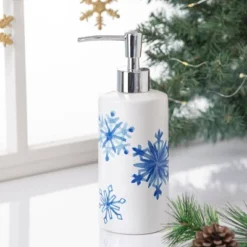3pc Snowflakes Bathroom Accessories Set - Allure Home Creations -Bathroom Products Store GUEST d961f469 6b6b 47a0 90aa 0db4b5c0a9ec