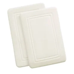 2pc 17"x24" HeiQ Antimicrobial Memory Foam Bath Rug Set - Truly Calm -Bathroom Products Store GUEST d9f4d07b cf28 4adf a7a2 d928dabfc100