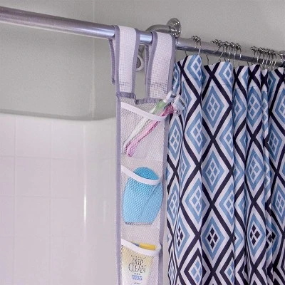 Grand Fusion - Hanging Shower Caddy 2 pk - Hanging Fabric Shower Caddy Mesh Design attaches to shower rod via grommets or hook and loop straps. Holds Shampoo, Body Wash, Razors, Poufs Grand Fusion - Hanging Shower Caddy 2 Pk - Hanging Fabric Shower Caddy Mesh Design Attaches To Shower Rod Via Grommets Or Hook And Loop Straps. Holds Shampoo, Body Wash, Razors, Poufs -Bathroom Products Store GUEST da1e467d 420a 406d bb1b 5b952e2e0ce7