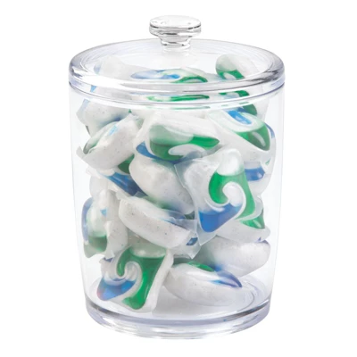 mDesign Plastic Laundry Shelf Storage Organizer Jar Holder Set, 3 Pack - Clear MDesign Plastic Laundry Shelf Storage Organizer Jar Holder Set, 3 Pack - Clear -Bathroom Products Store GUEST db797fcf 7ff2 4721 9d12 f9ad92777c99