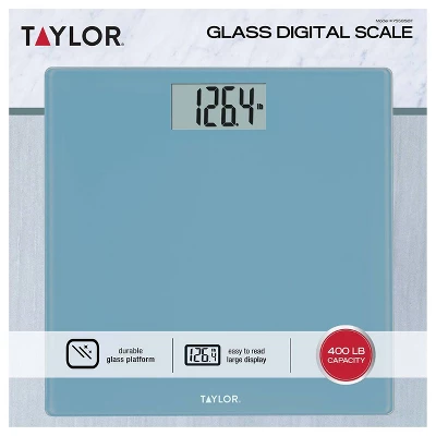 Digital Glass Bathroom Scale with Spa Blue - Taylor Digital Glass Bathroom Scale With Spa Blue - Taylor -Bathroom Products Store GUEST dce541e5 4893 4dd9 9a69 a52a4d7a6aae
