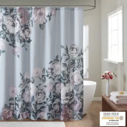 Colissa Cotton Floral Printed Shower Curtain 6 Colissa Cotton Floral Printed Shower Curtain -Bathroom Products Store GUEST dcfffa2f 95c5 4a47 ad3a d3dde02ecacb