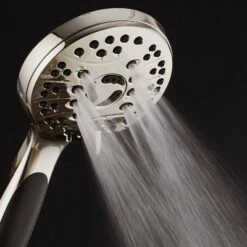 High Pressure 6 Setting Luxury Handheld Shower Head With Extra Wall Bracket Nickel - Aquabar 4 High Pressure 6 Setting Luxury Handheld Shower Head With Extra Wall Bracket Nickel - Aquabar -Bathroom Products Store GUEST df1eb8e9 0149 422f a657 61144ec7df21