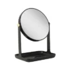 10.5" Round Back To School Makeup Mirror With Accessory Tray And Phone Holder - Zadro