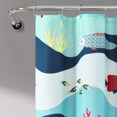 72"x72" Kids' Sea Life Shower Curtain Blue - Lush Décor 72"x72" Kids' Sea Life Shower Curtain Blue - Lush Décor -Bathroom Products Store GUEST e059473e 1f89 43cc 864b 71f859a40a27