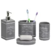 Home Basics 4 Piece Paris Bath Accessory Set -Bathroom Products Store GUEST e1f6b038 76d3 4a0f 9f56 b88060f40e01