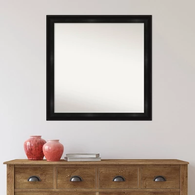 30" x 30" Non-Beveled Grand Narrow Bathroom Wall Mirror Black - Amanti Art 30" X 30" Non-Beveled Grand Narrow Bathroom Wall Mirror Black - Amanti Art -Bathroom Products Store GUEST e281ec79 dcba 4778 a5df 1d58971db25e