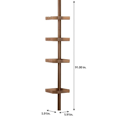 4 Tier Tension Corner Shower Caddy Bronze - Bath Bliss 4 Tier Tension Corner Shower Caddy Bronze - Bath Bliss -Bathroom Products Store GUEST e2d61be0 961a 4aaa b095 58504e695828