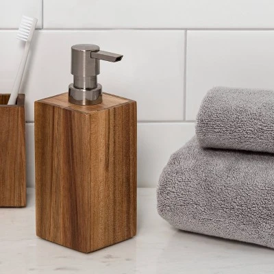 Medium Acacia Soap Pump Natural - Threshold™ Medium Acacia Soap Pump Natural - Threshold™ -Bathroom Products Store GUEST e416c94d 4d4d 4037 95db 955c4b0da893