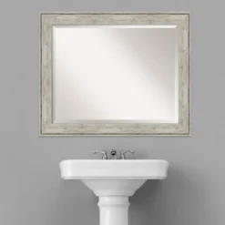 Crackled Framed Bathroom Vanity Wall Mirror Metallic - Amanti Art 6 Crackled Framed Bathroom Vanity Wall Mirror Metallic - Amanti Art -Bathroom Products Store GUEST e4252e7c 67b6 456b 91ee 8e4f586449d5