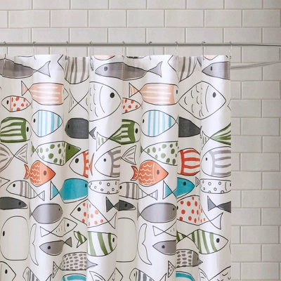 Fish Shower Curtain Green/White Fish Shower Curtain Green/White -Bathroom Products Store GUEST e453e28f 3cc7 49ee befe 5e343baf85d7