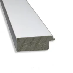 41" X 30" Non-Beveled Cabinet Narrow Bathroom Wall Mirror White - Amanti Art