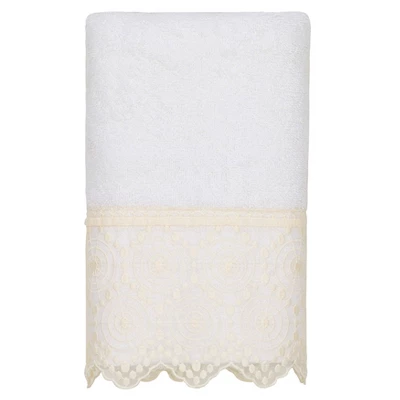 2pc Arian Cream Lace Embellished Hand Towels - Linum Home Textiles 2pc Arian Cream Lace Embellished Hand Towels - Linum Home Textiles -Bathroom Products Store GUEST e68b61fd 03d2 4d25 aa4b 0fb05ebed97d