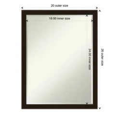 Amanti Art Espresso Brown Petite Bevel Wood Bathroom Wall Mirror 26 X 20 In. 4 Amanti Art Espresso Brown Petite Bevel Wood Bathroom Wall Mirror 26 X 20 In. -Bathroom Products Store GUEST e7b79f0f df17 452d 9932 ec57c47e6dc5
