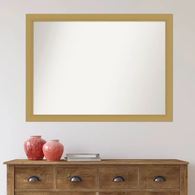 42" x 31" Non-Beveled Grace Bathroom Wall Mirror Brushed Gold - Amanti Art 42" X 31" Non-Beveled Grace Bathroom Wall Mirror Brushed Gold - Amanti Art -Bathroom Products Store GUEST e845070f 2856 4146 bcb8 8ee68177a627