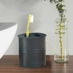 Bogart Metal Toothbrush Holder - Nu Steel