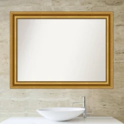 44" X 33" Non-Beveled Parlor Bathroom Wall Mirror Gold - Amanti Art 6 44" X 33" Non-Beveled Parlor Bathroom Wall Mirror Gold - Amanti Art -Bathroom Products Store GUEST e9ee05cf 2893 49c7 95b7 c7f00e153f83