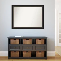 43" X 32" Non-Beveled Trio Oil Rubbed Bronze Bathroom Wall Mirror - Amanti Art -Bathroom Products Store GUEST eb8400fa 326e 40c7 ba13 343d6341cdf5