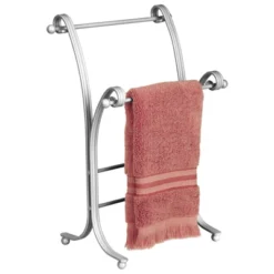 MDesign Fingertip Towel Holder For Bath Vanity Countertops - Satin -Bathroom Products Store GUEST ebf0514b 9204 4b90 8ea4 b6c2b663508a