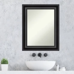 24" X 30" Non-Beveled Grand Bathroom Wall Mirror Black - Amanti Art 7 24" X 30" Non-Beveled Grand Bathroom Wall Mirror Black - Amanti Art -Bathroom Products Store GUEST ec5714af 382b 4a7c b299 a2050e15425f