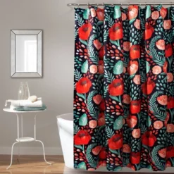 Poppy Garden Shower Curtain - Lush Décor -Bathroom Products Store GUEST efe34b4b 006b 4c7c bddb d701f1a0a2b0