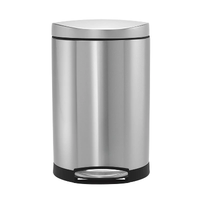 simplehuman 10L Semi-Round Step Trash Can Stainless Steel Simplehuman 10L Semi-Round Step Trash Can Stainless Steel -Bathroom Products Store GUEST f01733f3 28e4 42ad 837f 10c3da2ea5cd