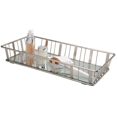 Aristo Vanity Tray with Mirror Silver - Laura Ashley Aristo Vanity Tray With Mirror Silver - Laura Ashley -Bathroom Products Store GUEST f48f8b97 ca61 4542 a041 3180ea34dea1