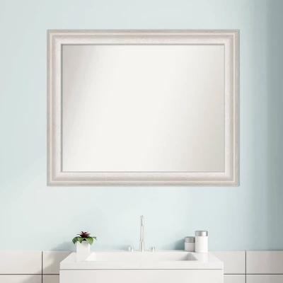 33" x 27" Non-Beveled Trio White Wash Silver Bathroom Wall Mirror - Amanti Art 33" X 27" Non-Beveled Trio White Wash Silver Bathroom Wall Mirror - Amanti Art -Bathroom Products Store GUEST f4c73543 87b2 4e54 8d08 120516b6d5f9