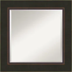 Amanti Art Milano Bronze Beveled Wood Bathroom Wall Mirror -Bathroom Products Store GUEST f66994bf 6ff5 4e27 aad9 b1921e5a1ee7
