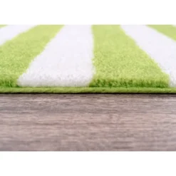 2pc Striped Washable Bathroom Rug Set Lime Green/White - Garland Rug -Bathroom Products Store GUEST f681e3d6 d754 4b82 9079 0acda54ed88c