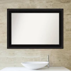 42" X 30" Non-Beveled Parlor Bathroom Wall Mirror Black - Amanti Art 6 42" X 30" Non-Beveled Parlor Bathroom Wall Mirror Black - Amanti Art -Bathroom Products Store GUEST f8204090 629d 449a 8160 2bceb34f4fcb
