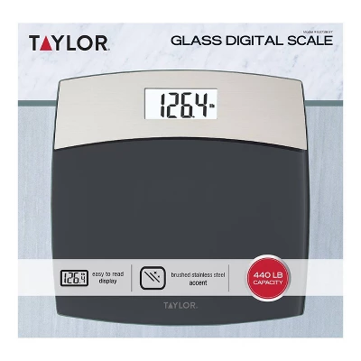 Glass Digital Scale with Brushed Stainless Steel - Taylor Glass Digital Scale With Brushed Stainless Steel - Taylor -Bathroom Products Store GUEST fae0c802 0c16 4318 85c2 7989c5cbeed2