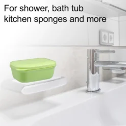 Unique Bargains Plastic Soap Dish Keep Soap Dry Soap Cleaning Storage For Home Bathroom Kitchen