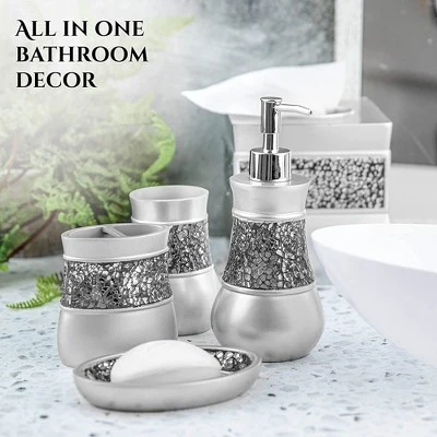 Creative Scents Brushed Nickel 6 Piece Bathroom Accessories Set Creative Scents Brushed Nickel 6 Piece Bathroom Accessories Set -Bathroom Products Store GUEST fea53ea7 ee61 4556 bfb3 a76833e329ae