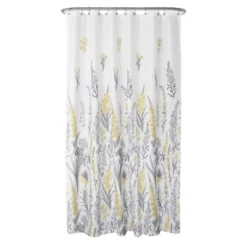 Snapdragon Floral Fabric Shower Curtain Yellow/Gray - Zenna Home -Bathroom Products Store GUEST feec732e b15f 4e52 848e 932c80050b5f