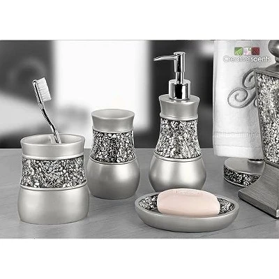 Creative Scents Silver Brushed Nickel Toothbrush Holder Creative Scents Silver Brushed Nickel Toothbrush Holder -Bathroom Products Store GUEST ff214c36 4c39 4198 b1cb 36ae8aa266f1