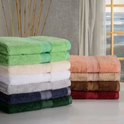 Plush And Absorbent Rayon From Bamboo And Cotton 2-Piece 30" X 54" Bath Towel Set By Blue Nile Mills -Bathroom Products Store GUEST ff260b80 f184 43ab b5fc 141162893cdb