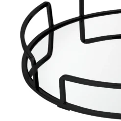 13"x13" Modern Round Vanity Mirror Tray Black - Bath Bliss -Bathroom Products Store GUEST ff977cf0 3d48 475e b509 c26bd87aaefb