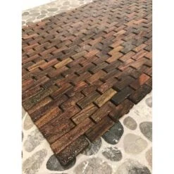 27.9"X19.5" Teak Bath Mat Mocha Brown - Hip-o Modern Living 4 27.9"X19.5" Teak Bath Mat Mocha Brown - Hip-o Modern Living -Bathroom Products Store GUEST ffe2a873 efaf 4093 aced 2e4b39e34a02